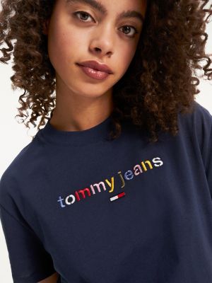 tommy cropped t shirt