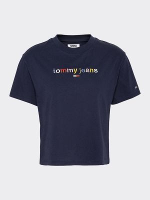 tommy cropped t shirt