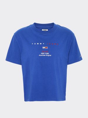 blue tommy jeans t shirt