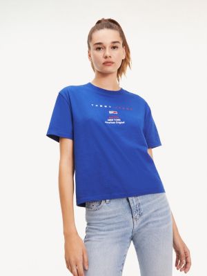 tommy cropped t shirt