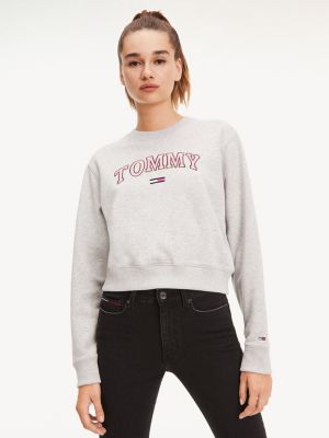 tommy cropped jumper