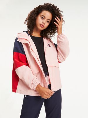 pink tommy hilfiger windbreaker