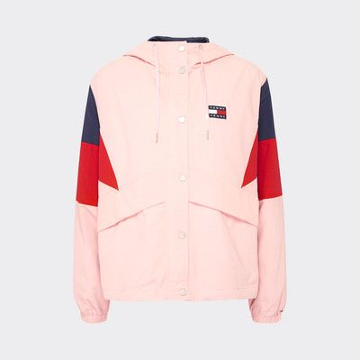 pink tommy hilfiger windbreaker