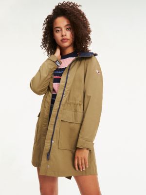 Baumwoll Parka Grun Tommy Hilfiger