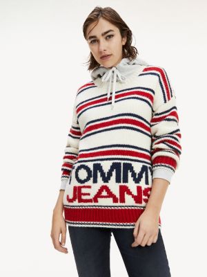 white tommy jeans jumper