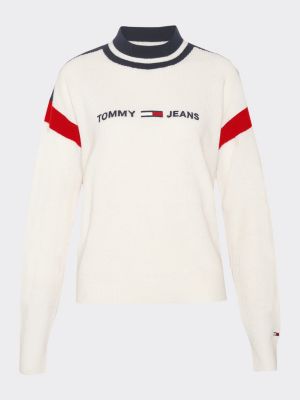 white tommy jumper