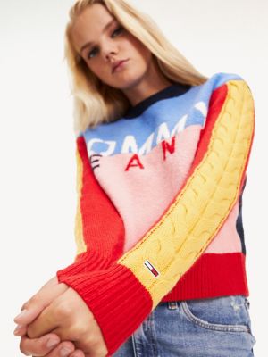 tommy cropped jumper