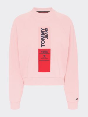 tommy jeans pink sweatshirt