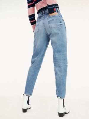 tommy hilfiger high rise mom fit jeans