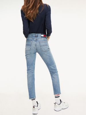 tommy jeans high rise slim cropped izzy