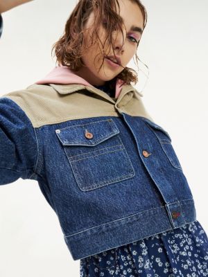 tommy hilfiger cropped denim jacket