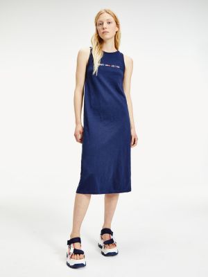 tommy jeans logo tank dress