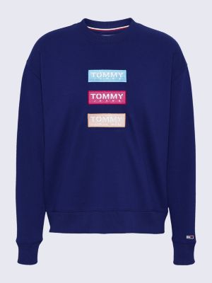 tommy jeans repeat logo sweatshirt