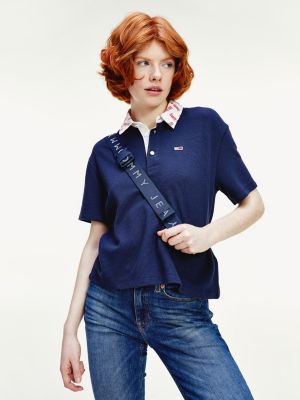 cropped tommy hilfiger polo