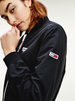 tommy jeans outline logo scuba bomber jacket