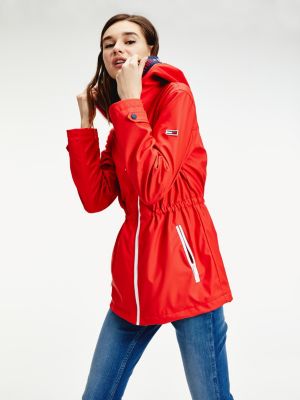 tommy hilfiger zip tape contrast hoodie