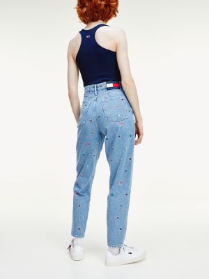 tommy hilfiger letter jeans