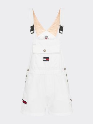 tommy hilfiger white dungarees
