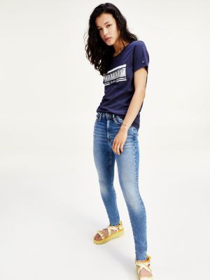 Sylvia Super Skinny Fit Distressed Jeans | DENIM | Tommy Hilfiger
