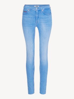 Nora Skinny Fit Jeans Mit Fransensaum Denim Tommy Hilfiger