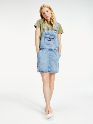 tommy jeans dungaree dress