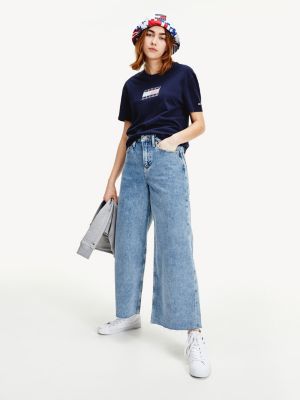 Wide Leg Mid Rise Jeans | DENIM | Tommy Hilfiger