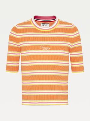 orange tommy jumper