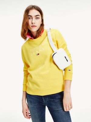 tommy jeans sweatshirt yellow