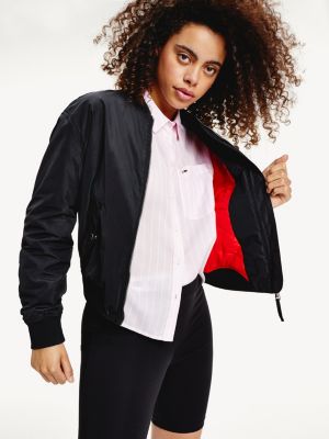 Star Logo Slim Fit Bomber Jacket 