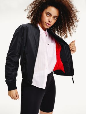 womens black tommy hilfiger jacket