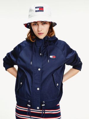 tommy hilfiger hooded nylon tape jacket