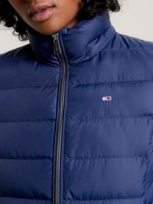 Essential Down Fitted Hooded Jacket, Blue