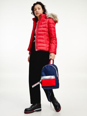 tommy hilfiger women's jacket with fur