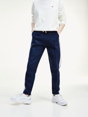 tommy hilfiger logo tape joggers