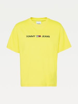 tommy jeans yellow shirt