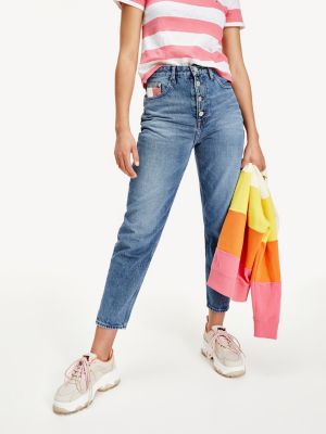 Mom Tapered Recycled High Rise Jeans 