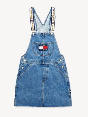 tommy hilfiger denim dungaree dress