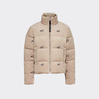 tommy hilfiger corduroy puffer jacket