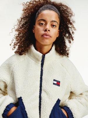 tommy jeans sherpa bomber