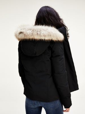 slim fit parka