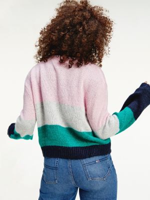 tommy colour block jumper