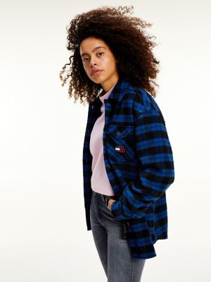 Gingham Flannel Shirt | BLUE | Tommy 