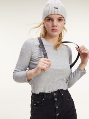 tommy cropped t shirt