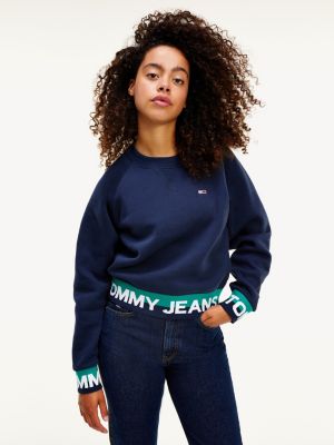 tommy jeans repeat logo sweatshirt