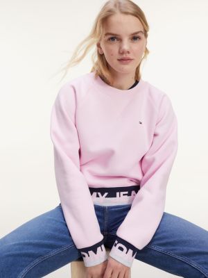 tommy jeans repeat logo sweatshirt