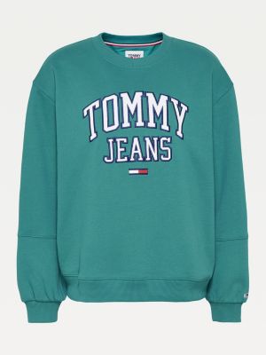 tommy hilfiger turquoise sweatshirt