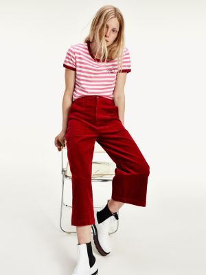 Wide Leg Corduroy Trousers | RED 