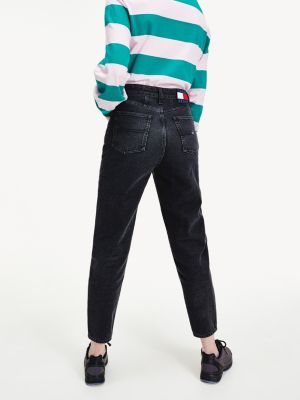 tommy jeans high rise tapered mom jeans