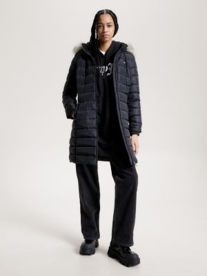 black tommy hilfiger parka