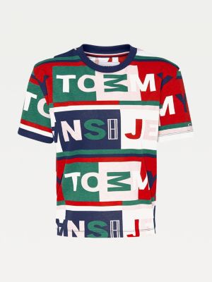 tommy hilfiger all over print t shirt
